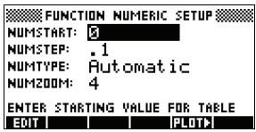 COMPAQ 39GS - Configuration du tableau de valeurs (écran de configuration numérique) - 1