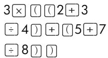 COMPAQ 39GS - Calculs de fractions - 2