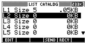 COMPAQ 39GS - Le menu VARS - 8
