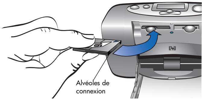 COMPAQ PHOTOSMART 100 - Insertion d'une carte mémoire compactflash - 1