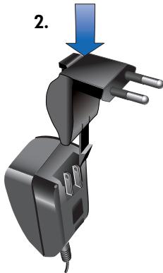 COMPAQ PHOTOSMART 100 - Connexion de l'adaptateur secteur - 2