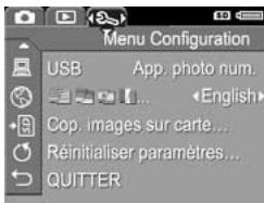 COMPAQ PHOTOSMART E217 - Utilisation du menu configuration - 2