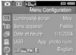 COMPAQ PHOTOSMART E217 - Menu de l'appareil photo - 3