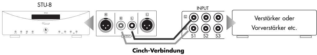 VINCENT STU-8 - Verwendung des analogen Ausgangs mit Cinch-Anschluss - 1