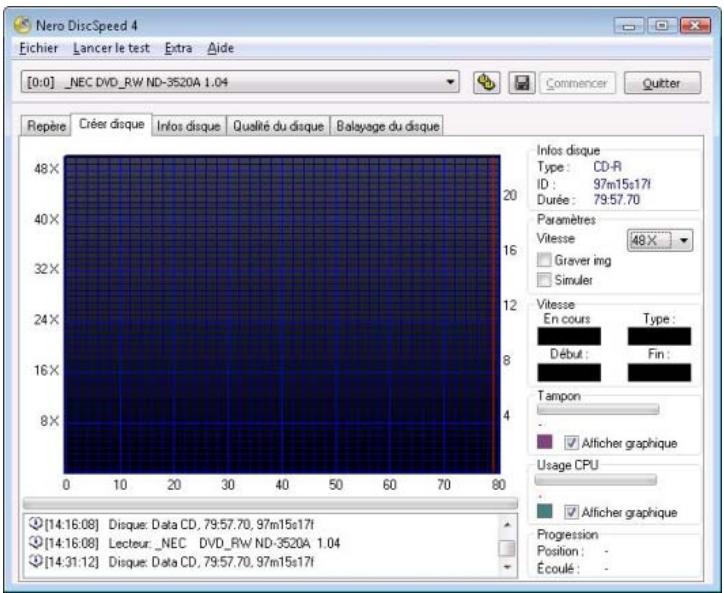 NERO DISCSPEED 9 - Créer un disque de données (version avancée) - 1