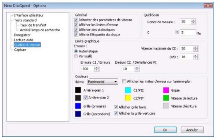NERO DISCSPEED 9 - Option Qualité du disque - 1