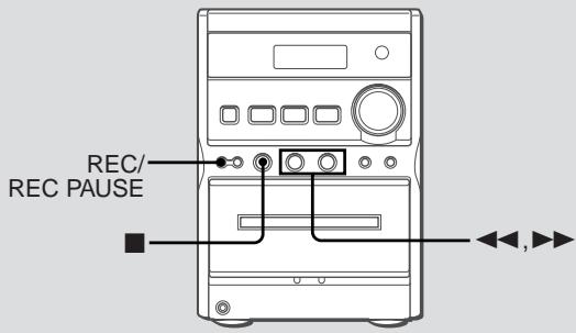 AIWA XR-EM20 - Pour effacer une cassette - 1
