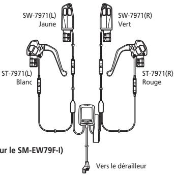 SHIMANO SC-7900 - Raccordement des câbles électriques - 1