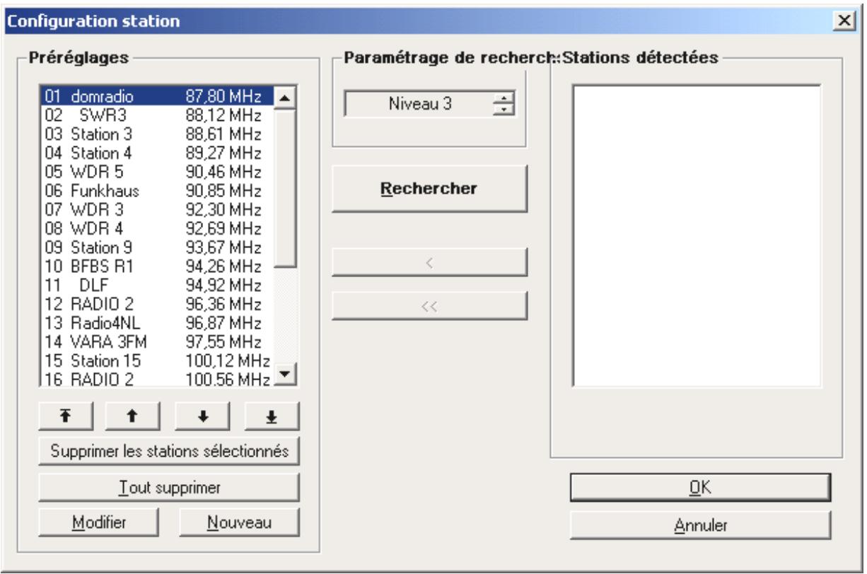 TERRATEC ACTIVERADIO SOFTWARE MANUAL - Configuration des stations - 1