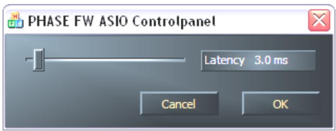TERRATEC PHASE24FW - Le panneau ASIO - 1