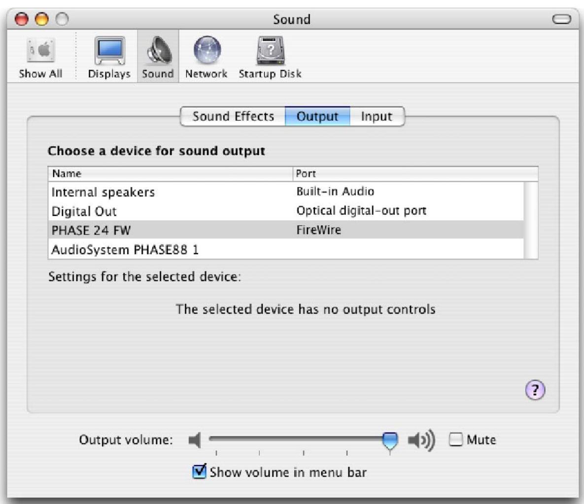 TERRATEC PHASE24FW - Les pilotes Mac OS X - 1