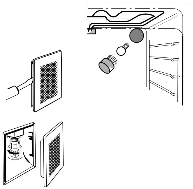 THERMA BO B/60.2 - L'éclairage du four - échange des ampôules - 2