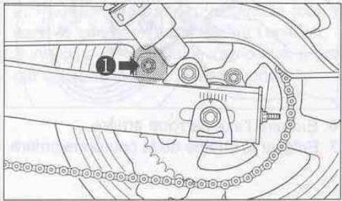 HYOSUNG AQUILA 125 GV - DEMONTAGE DE LA ROUE ARRIERE - 1