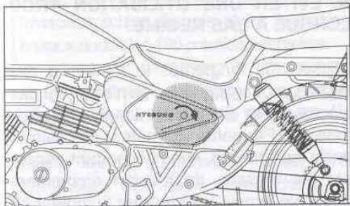 HYOSUNG AQUILA 125 GV - SERRURE DE SELLE - 1