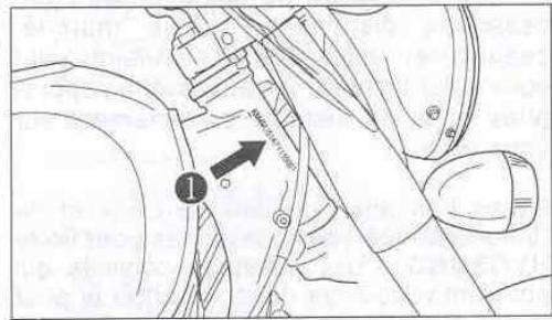 HYOSUNG AQUILA 125 GV - EMPLACEMENT DU UMERO DE SERIE - 1
