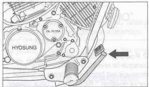 HYOSUNG AQUILA 125 GV - PEDALE FREIN ARRIERE - 1