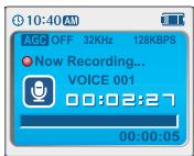 IRIVER IFP-900 - Enregistrement vocal - 7