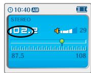 IRIVER IFP-900 - Selection de FM stéreo/mono - 1