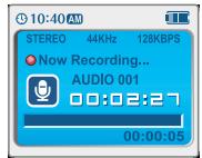 IRIVER IFP-900 - Pour enregistrer à partir d'une source audio externe. - 7