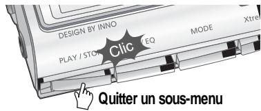IRIVER IFP-900 - Quitter le menu principal - 1