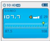 IRIVER IFP-900 - Ecouter la radio FM - 9