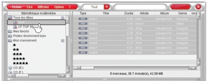 IRIVER PLUS 2 - Téléchargement d'une playlist sur l'appareil - 1