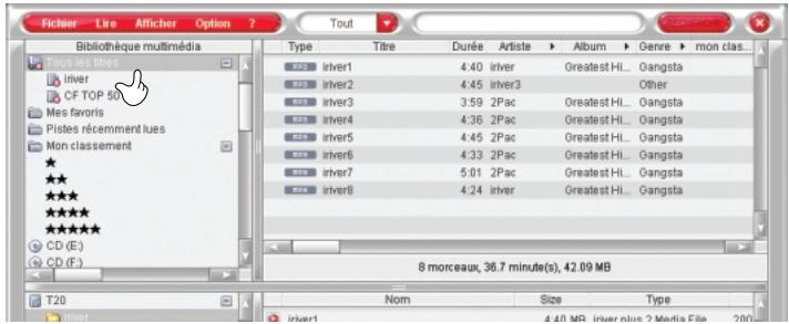 IRIVER PLUS 2 - Renommer un dossier sur l'appareil - 1