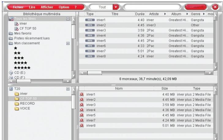 IRIVER PLUS 2 - Gestion de fichiers et de dossiers - 2