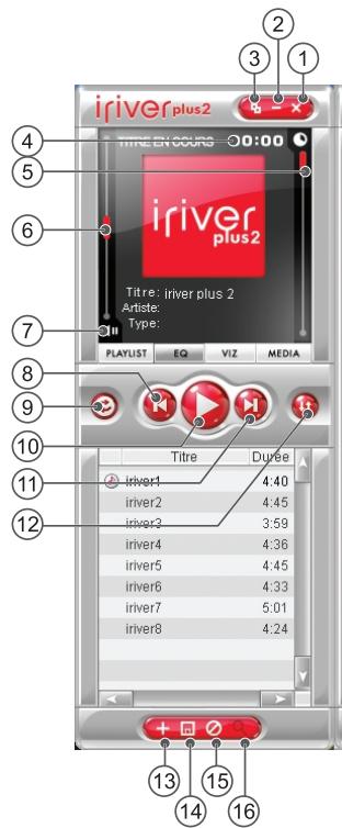 IRIVER PLUS 2 - Fenêtre du lecteur - 1