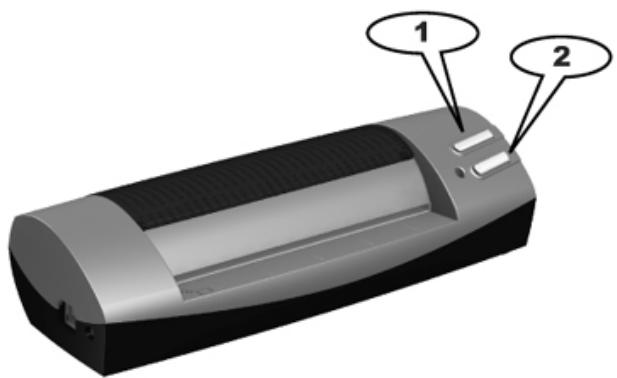 PLUSTEK OPTICARD 820 - 使用掃描器按鍵 - 1