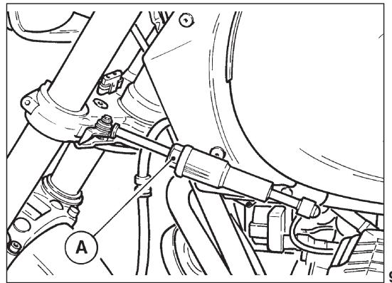 MOTO GUZZI CALIFORNIA TOURING - Brake pedal for left front brake and rear brake («A» in fig. 16) - 5