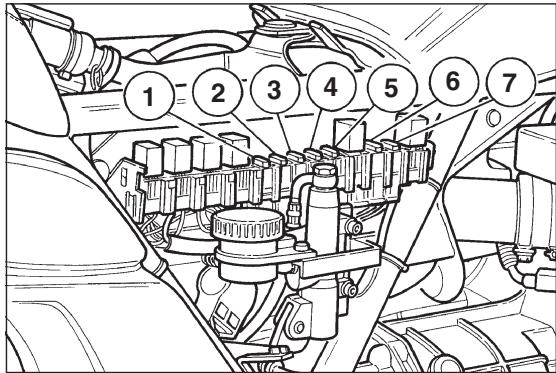 MOTO GUZZI CALIFORNIA TOURING - Brake pedal for left front brake and rear brake («A» in fig. 16) - 4