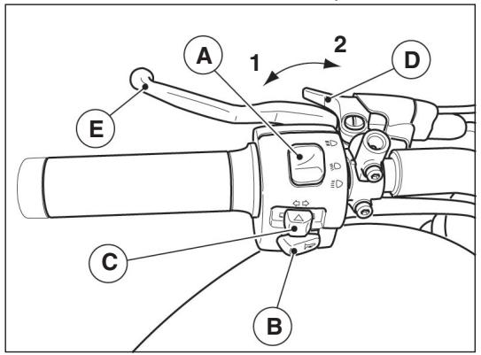 MOTO GUZZI CALIFORNIA TOURING - Dispositivo dato accensione automatica luci (fig. 4) - 1