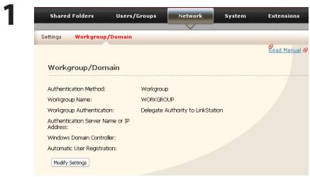 BUFFALO TS-RX : TERASTATION III RACKMOUNT - Restrictions d'accès via une délegation d'autorité à un serveur externe SMB - 1
