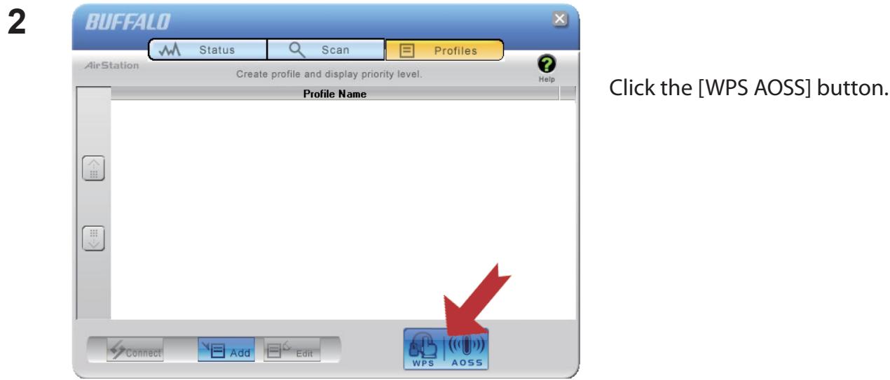BUFFALO WLI-UC-GNM : AIRSTATION N-TECHNOLOGY 150MBPS USB 2.0 CLIENT - Windows XP (Client Manager 3) - 1