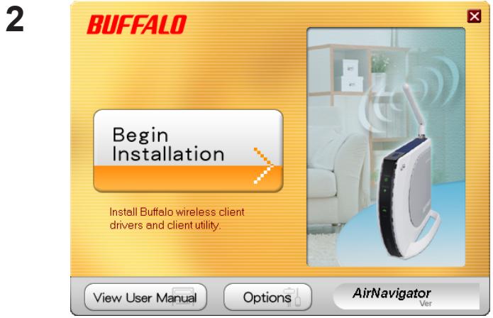 BUFFALO WLI-UC-GNM : AIRSTATION N-TECHNOLOGY 150MBPS USB 2.0 CLIENT - Installing Wireless Drivers - 1