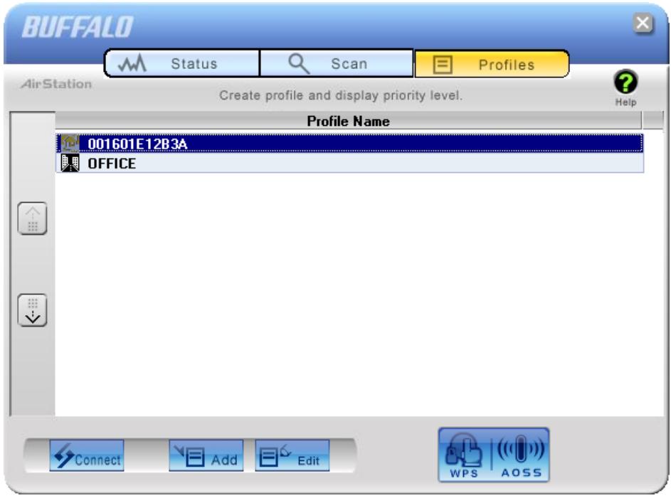 BUFFALO WLI-UC-GNM : AIRSTATION N-TECHNOLOGY 150MBPS USB 2.0 CLIENT - Profiles - 1