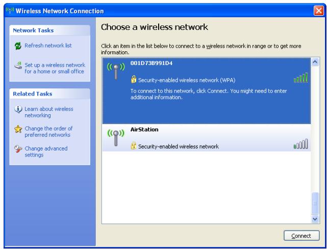 BUFFALO WLI-UC-GNM : AIRSTATION N-TECHNOLOGY 150MBPS USB 2.0 CLIENT - Windows XP (Wireless Zero Configuration) - 1