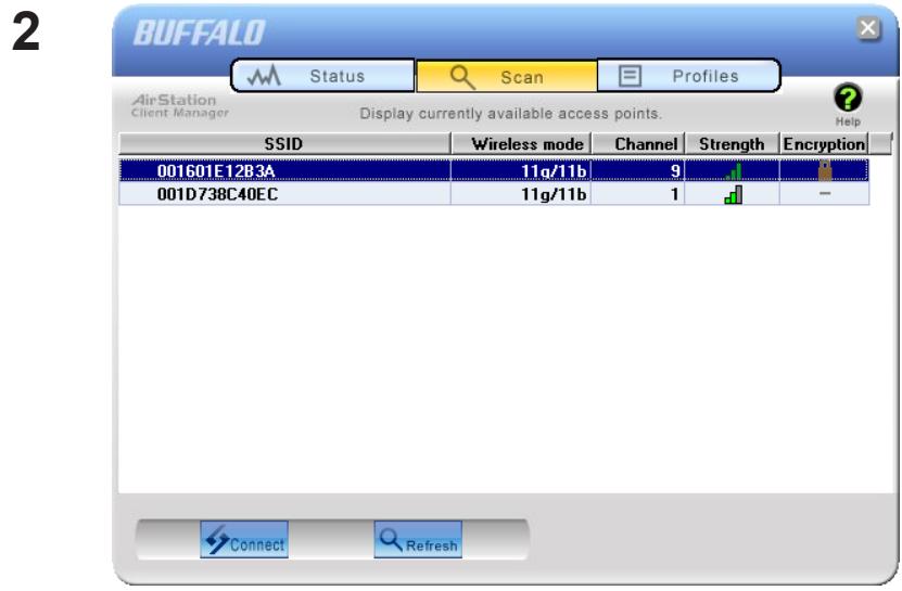 BUFFALO WLI-UC-GNM : AIRSTATION N-TECHNOLOGY 150MBPS USB 2.0 CLIENT - Windows XP (Client Manager 3) - 1