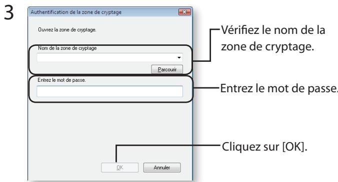BUFFALO HD-LBU2 - Ouvrir la zone de cryptage et récapituler les données - 1