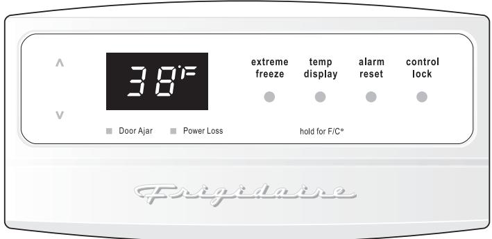 FRIGIDAIRE FFU14F7H - Commande de température électronique de luxe (certains modèles verticaux sans givre) - 1