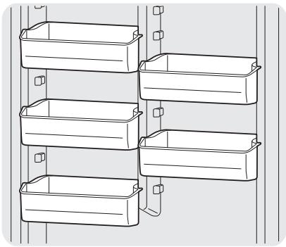 FRIGIDAIRE FFU14F7H - BALCONNETS RÉGLABLES (CERTAINS MODELES DE CONGÉLATEURS VERTICAUX) - 1