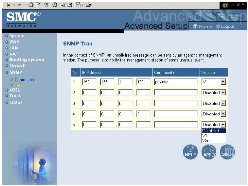 SMC 7404BRA - Trap (interception) - 1