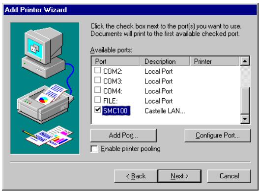 SMC 7404BRA - Configuration de l'imprimante réseau sous windows NT - 3