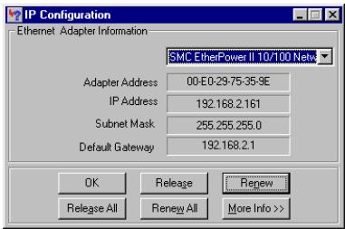 SMC 7404BRA - Lecture des paramètres IP depuis votre routeur ADSL - 3