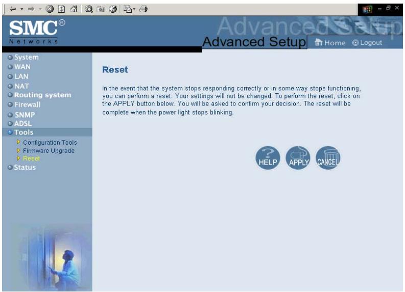 SMC 7404BRA - Reset (réinitialisation) - 1