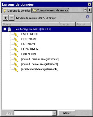 MACROMEDIA DREAMWEAVER MX-ULTRADEV 4 - Pour créer le filtre d'un jeu d'enregistrements : - 2