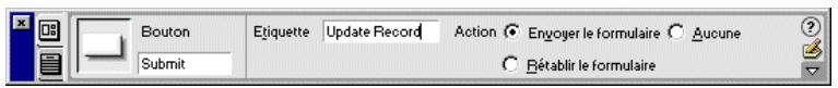 MACROMEDIA DREAMWEAVER MX-ULTRADEV 4 - Pour insérer un formulaire HTML dans une page de mise à jour d'enregistrements : - 1
