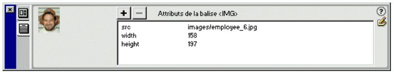 MACROMEDIA DREAMWEAVER MX-ULTRADEV 4 - Pour ajouter des attributs HTML dynamiques avec l'inspecteur de propriétés : - 1