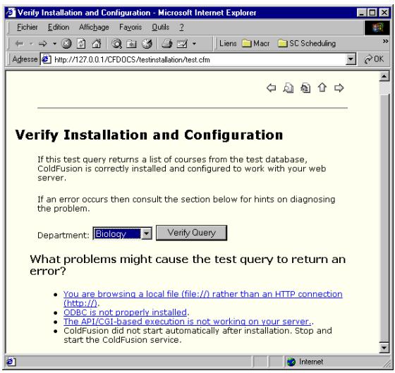 MACROMEDIA DREAMWEAVER MX-ULTRADEV 4 - Installation et configuration de coldfusion server - 2